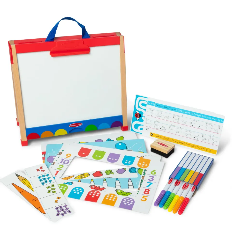 Melissa & Doug Take-Along Activity Staffelei Holz 2in1 Kreide