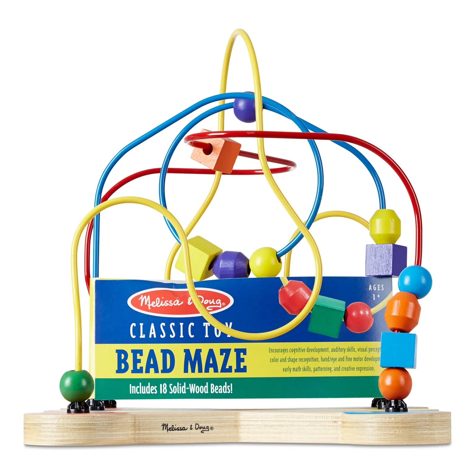Melissa & Doug Wooden Bead Maze Motorikschleife Holz