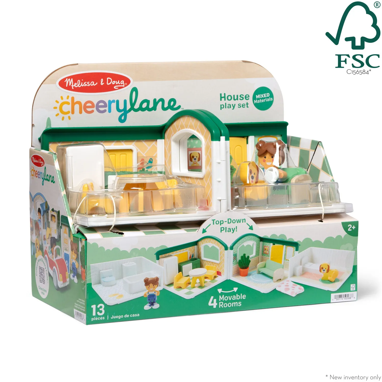Melissa & Doug Cheery Lane Puppenhaus Holz ab 2 Jahren