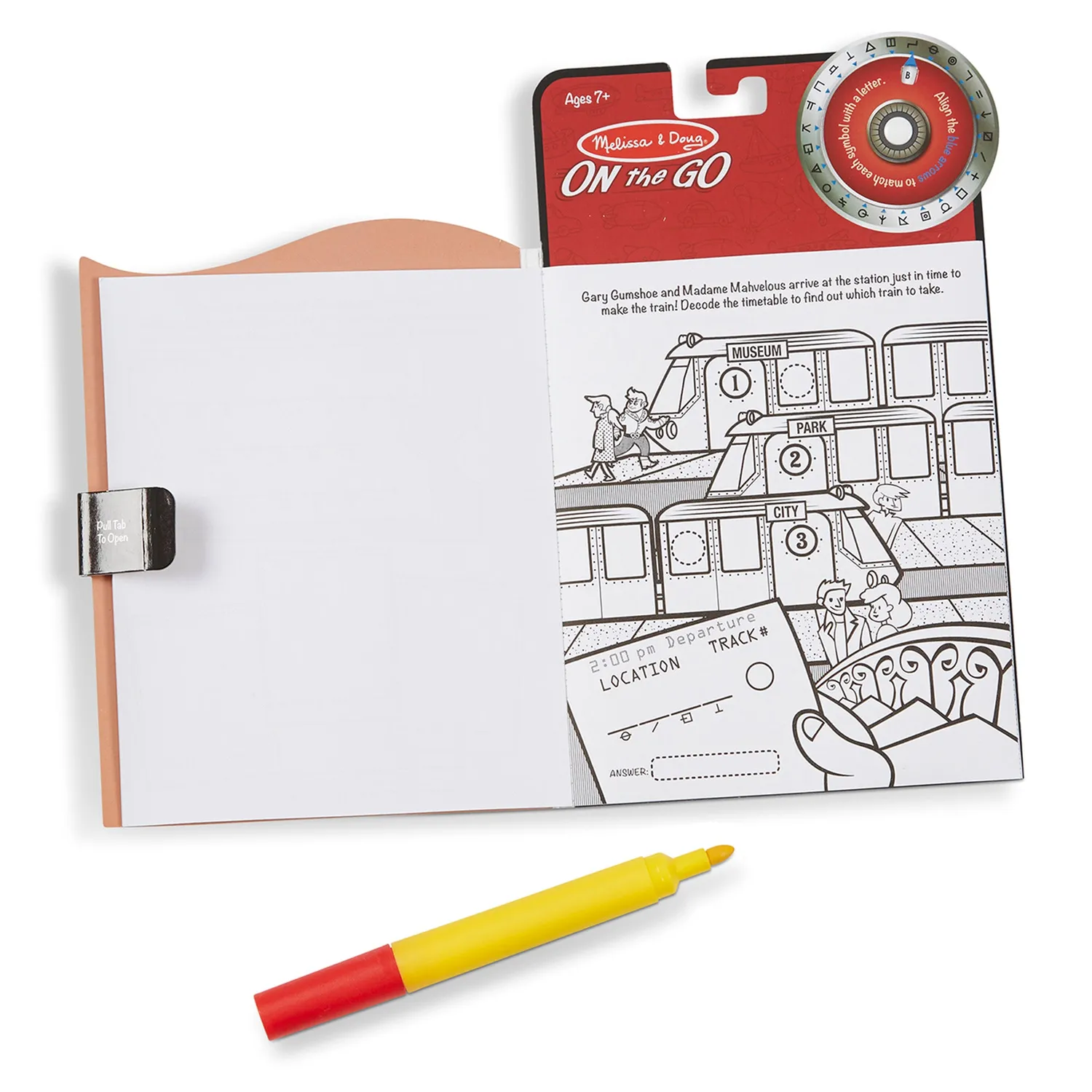 Melissa & Doug Secret Decoder Rätselheft 3er Set Geheimtinte