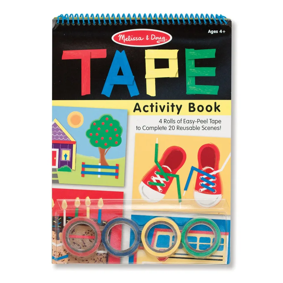 Melissa & Doug Tape Activity Malbuch mit Klebeband 20 Seiten