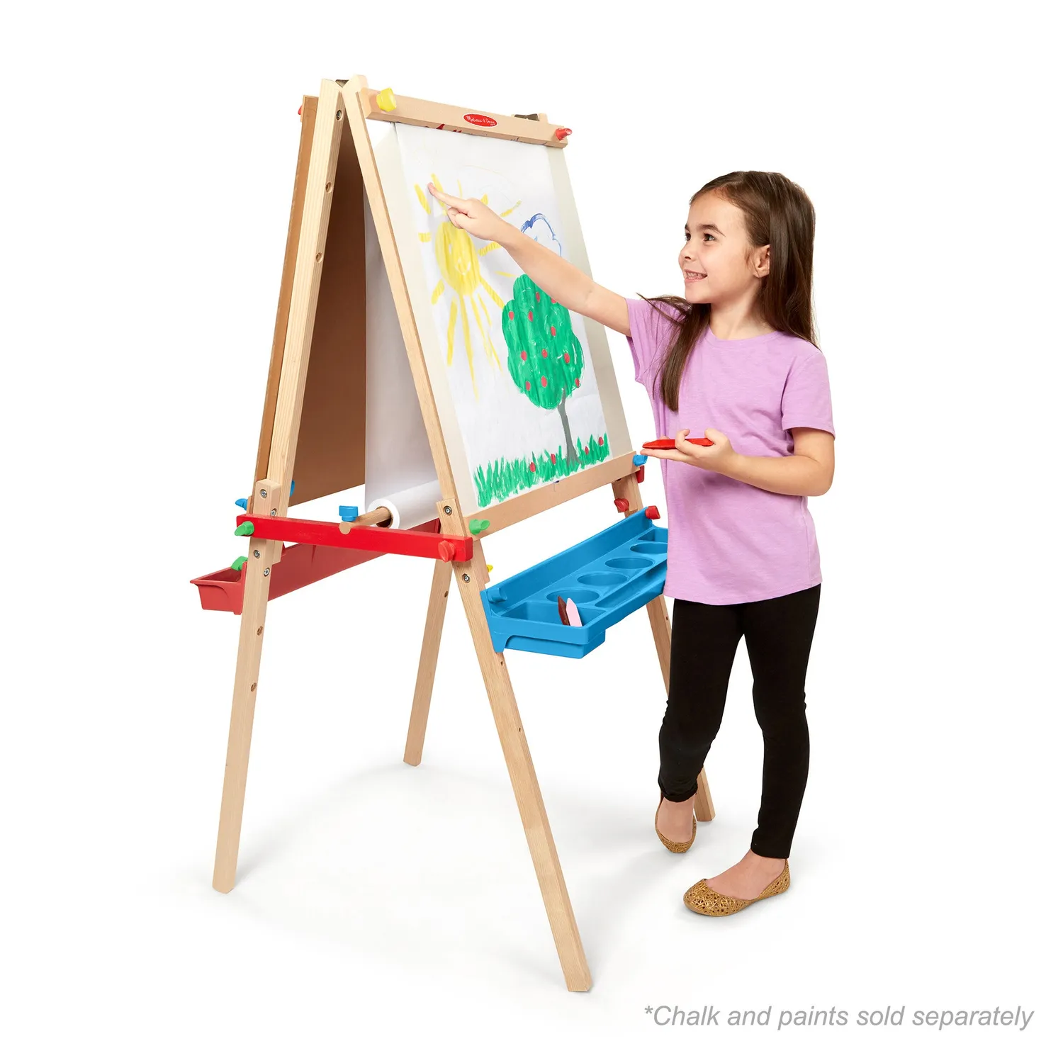Melissa & Doug Staffelei Papierrolle weiß 23 m