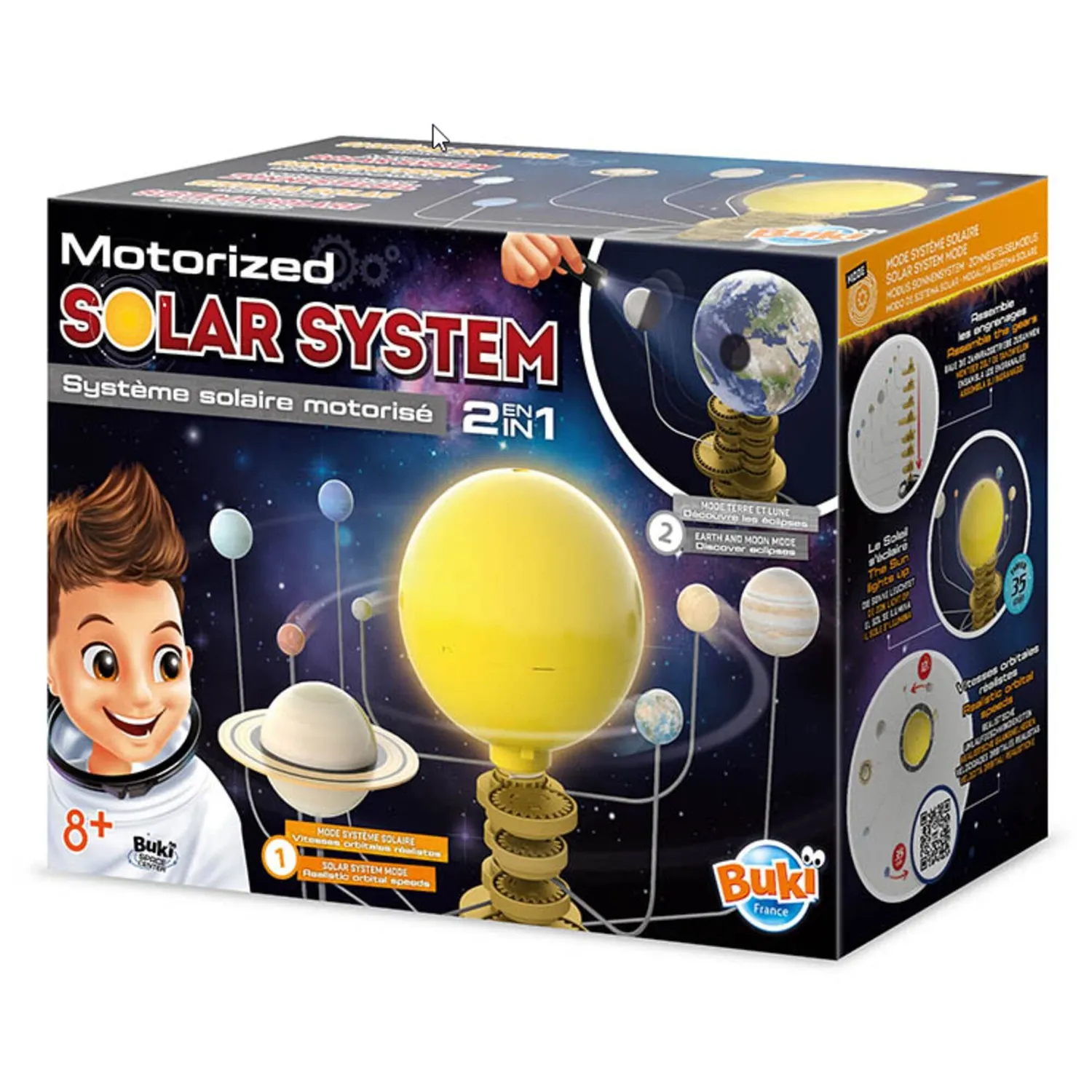Buki Sonnensystem Modell mit Motorantrieb Nachtlicht
