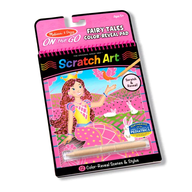 Melissa & Doug On the Go Scratch Art Fairy Tales Kratzblock