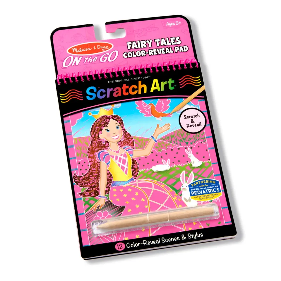Melissa & Doug On the Go Scratch Art Fairy Tales Kratzblock