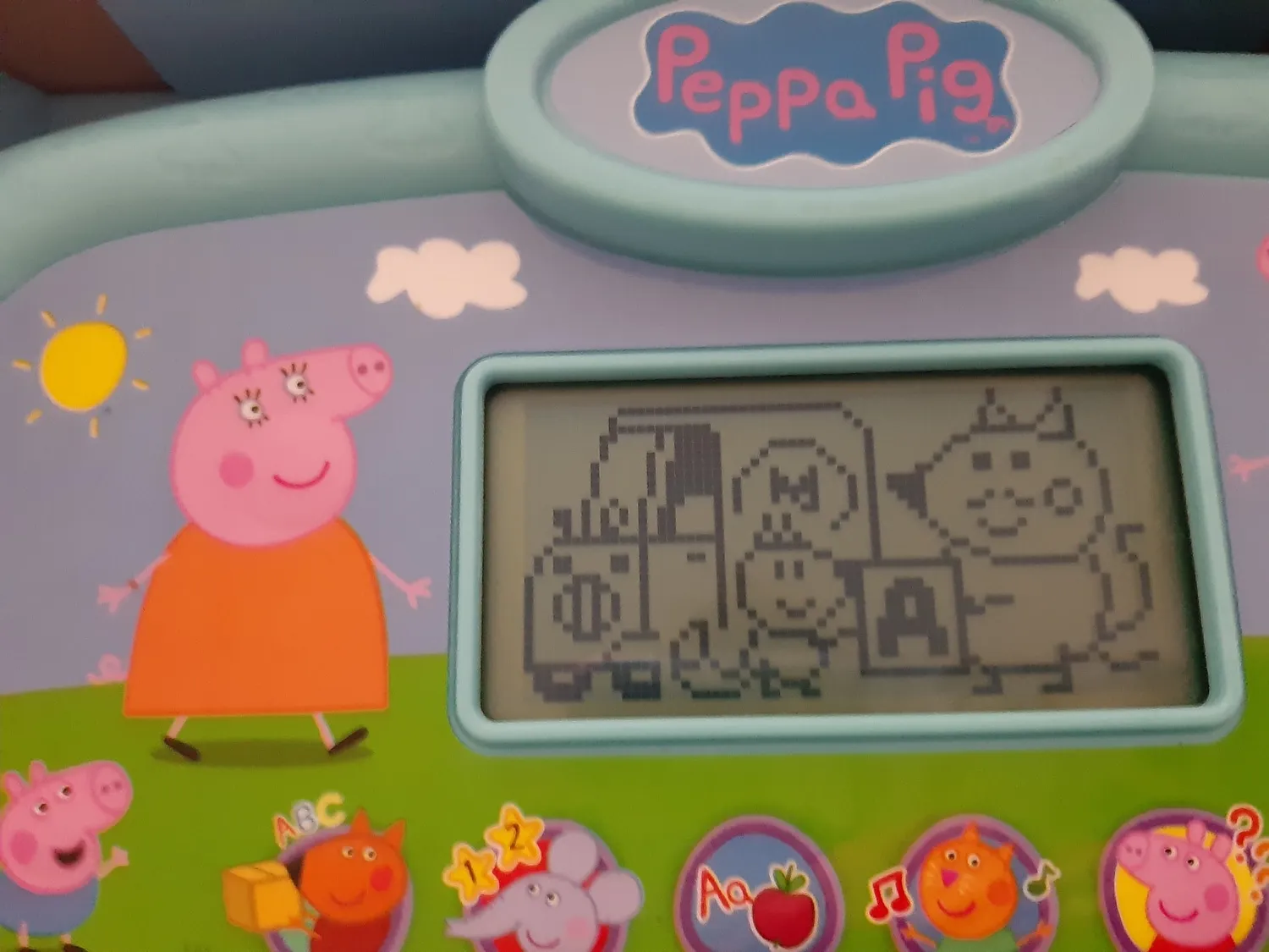 VTech Peppa Lerntablet Kindertablet 2-5 Jahre mit 26 Tasten