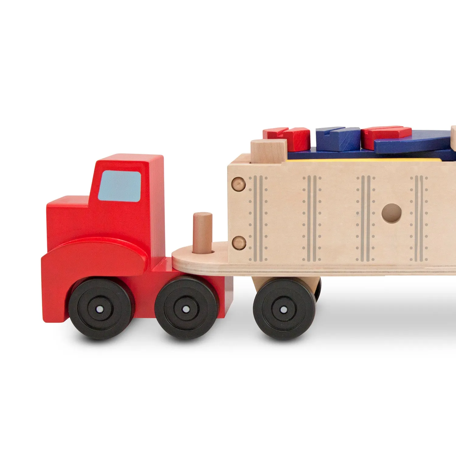 Melissa & Doug Big Rig Bauset Holz-LKW 22 Teile ab 3 Jahre