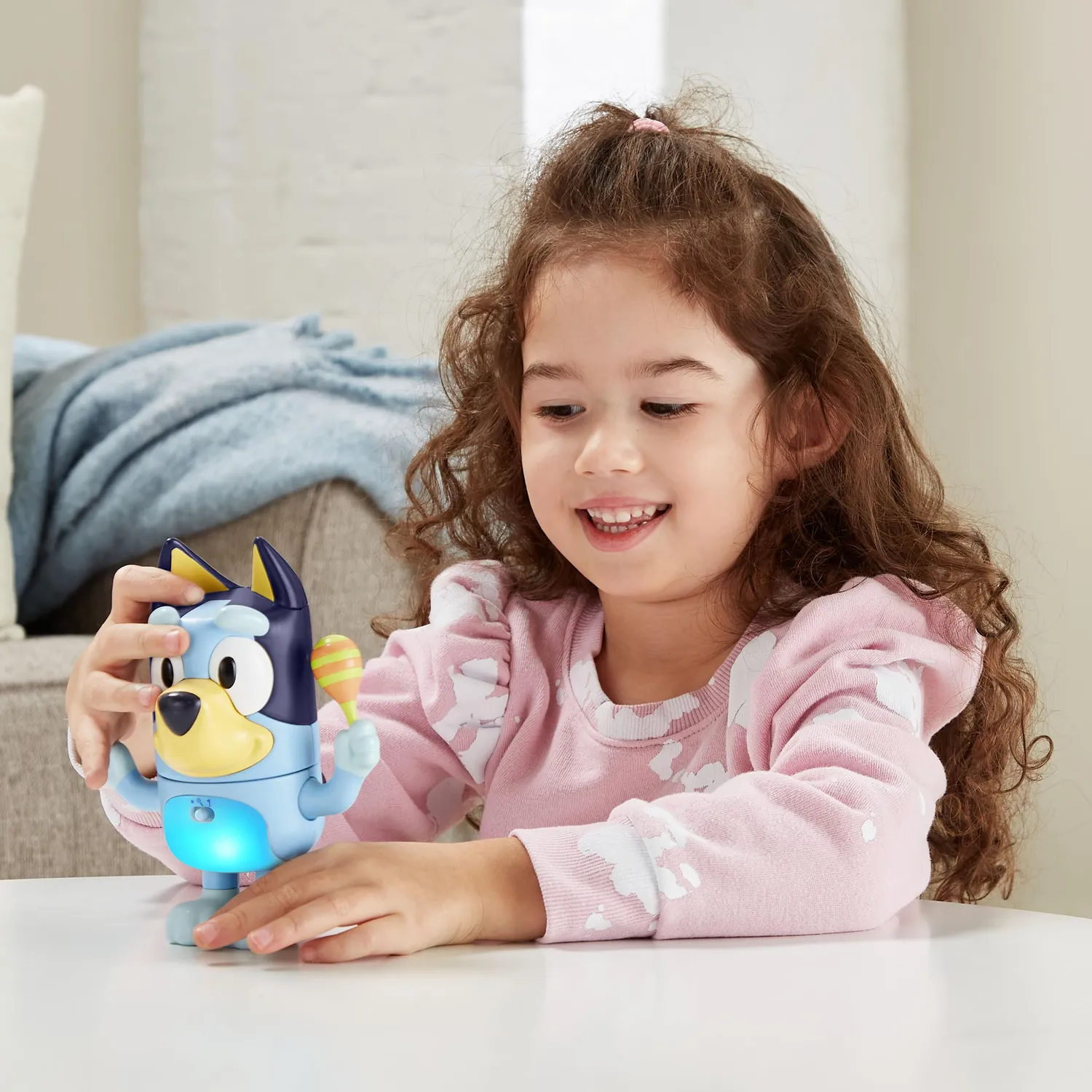 VTech Bluey Dreh- & Zieh-Reaktionsspiel Figur mit Musik 3-6 Jahre