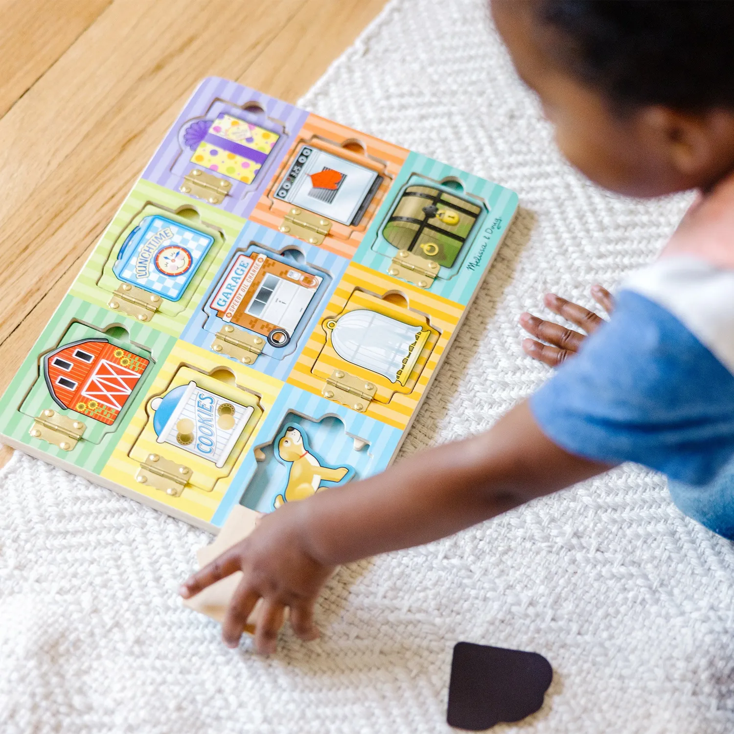 Melissa & Doug Hide & Seek Board Magnetspiel Holz 3-5J