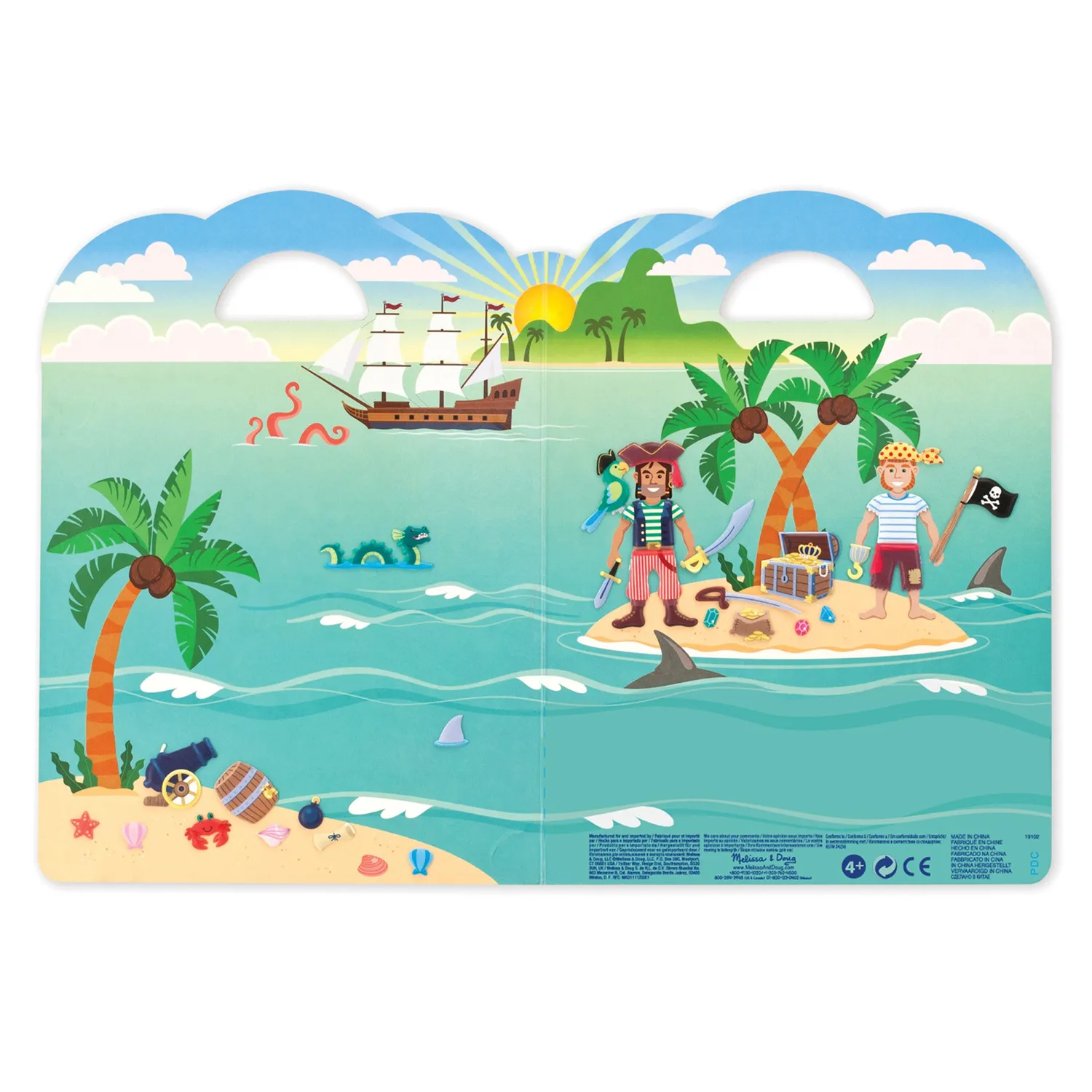 Melissa & Doug Puffy Sticker Pirat 51 Sticker