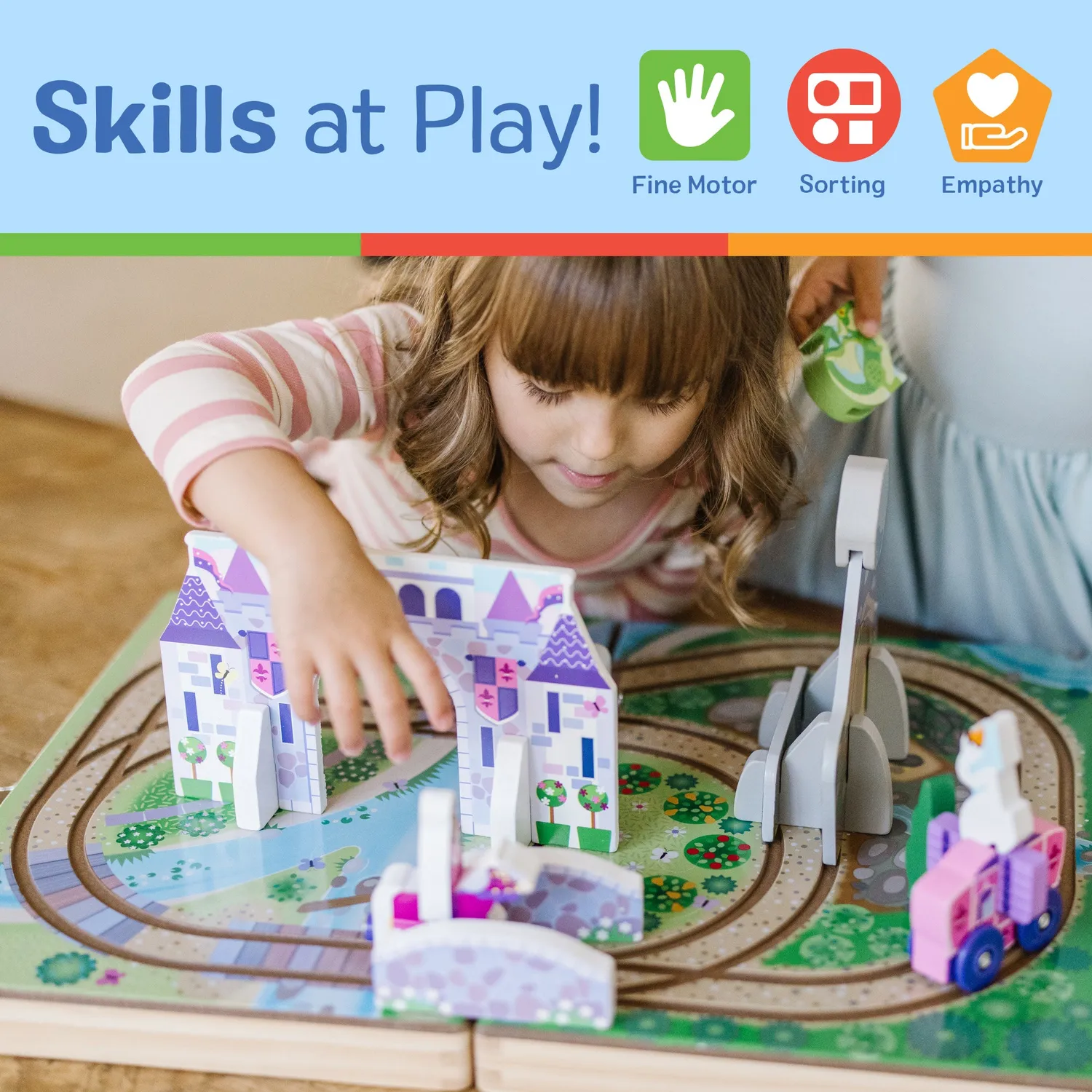 Melissa & Doug Take-Along Kingdom Reisespielzeug Holzkoffer