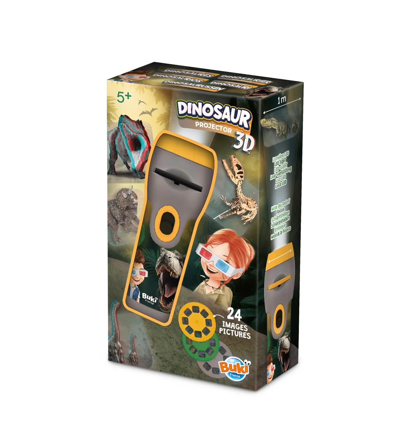 Buki 6339 Dinosaurier 3D-Projektor 24 Bilder