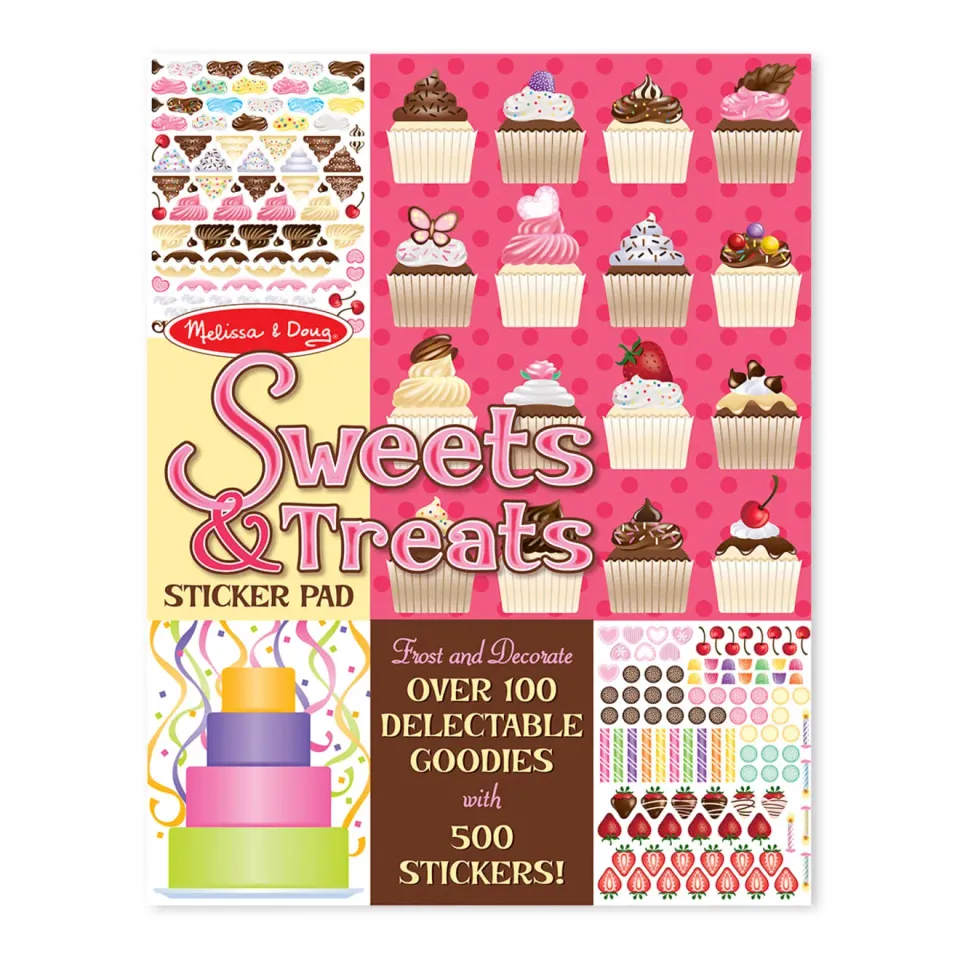 Melissa & Doug Sweets Treats Stickerblock 16 Seiten