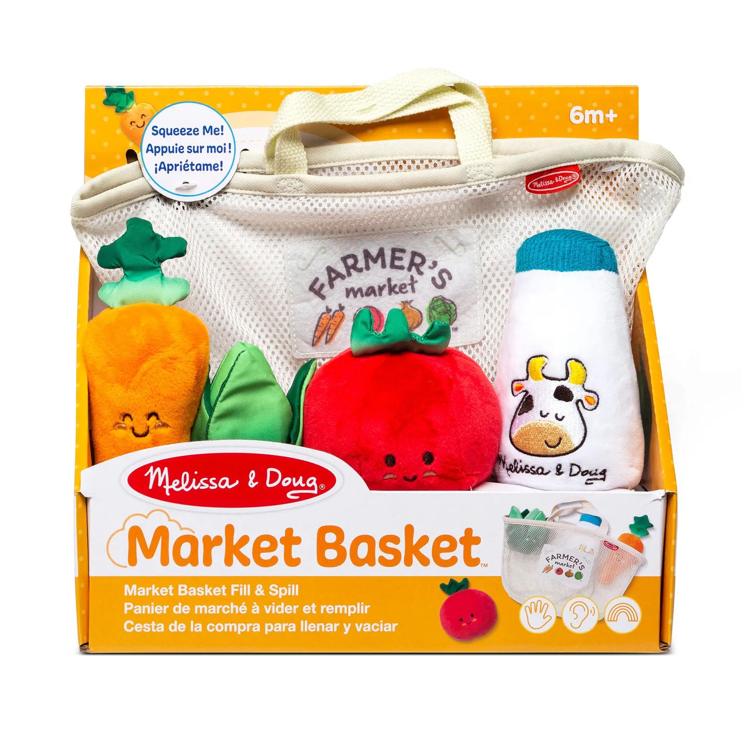 Melissa & Doug Market Basket Fill & Spill Babyspielzeug