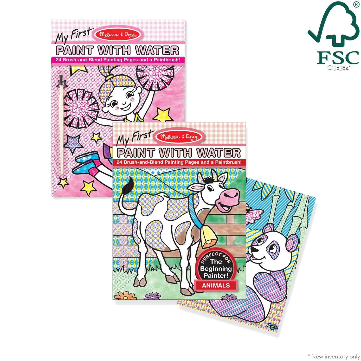 Melissa & Doug My First Paint with Water Malbuch Tiere 24 Bilder