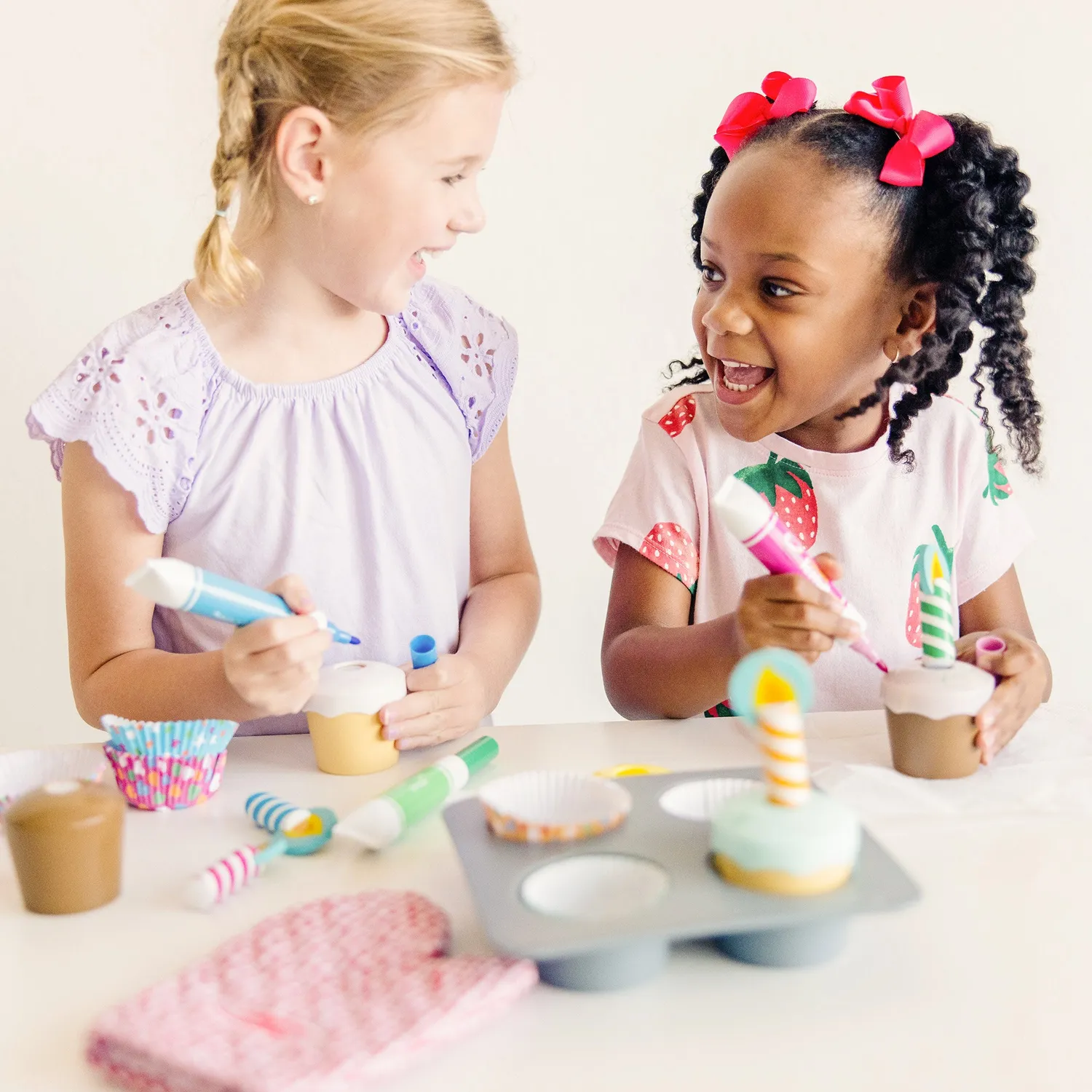 Melissa & Doug Bake & Decorate Cupcake Backset Holz 4er ab 3 J