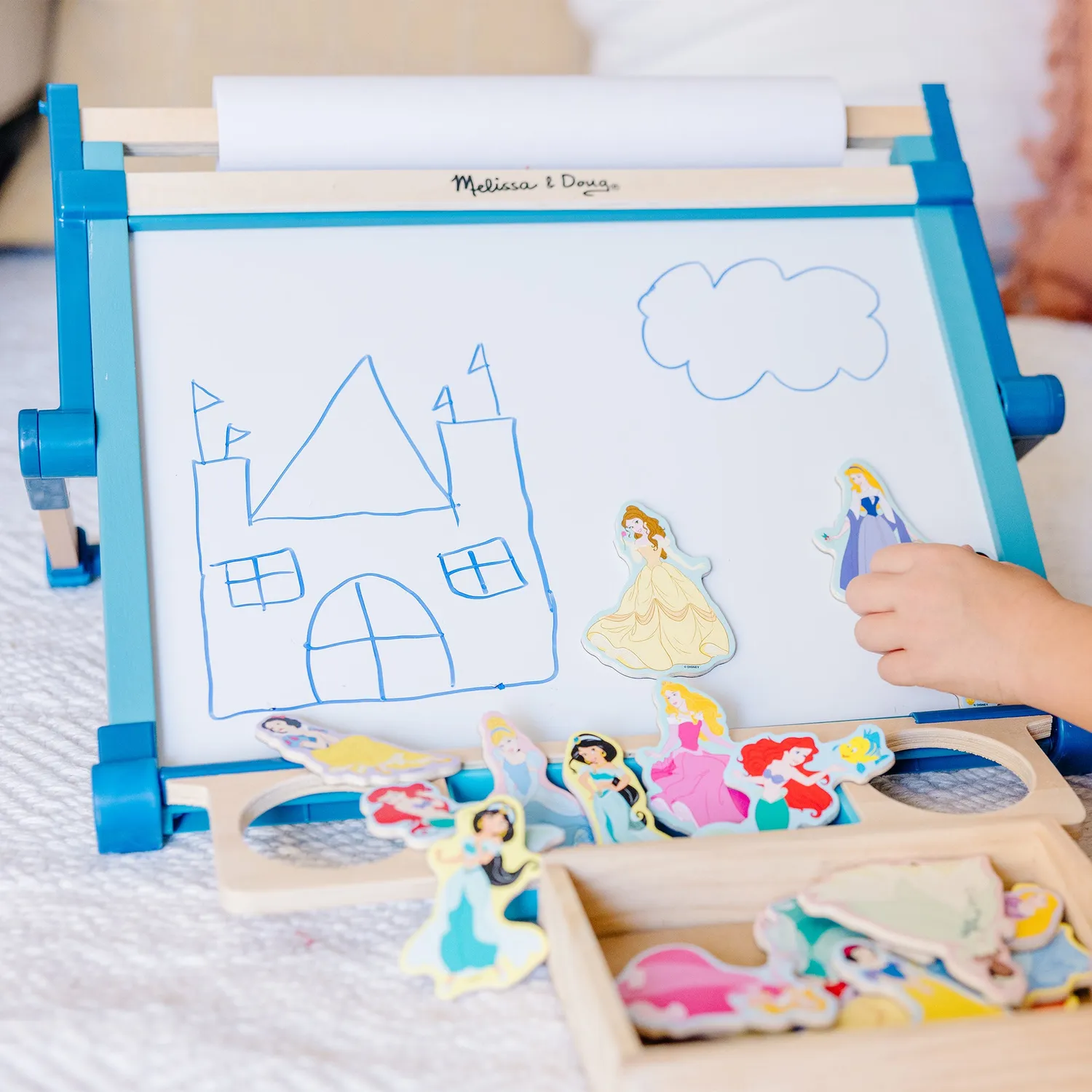 Melissa & Doug Double-Sided Magnetic Tabletop Easel Tischstaffelei Holz