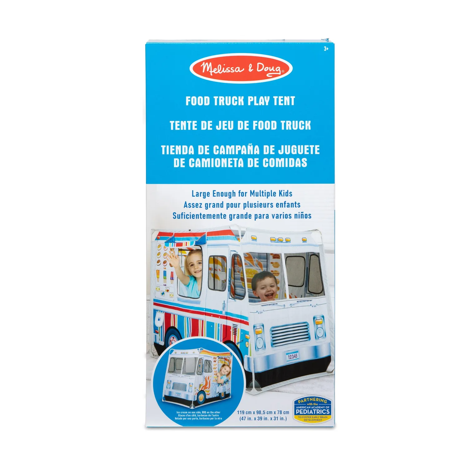 Melissa and Doug Food Truck Play Tent Spielzelt 2in1