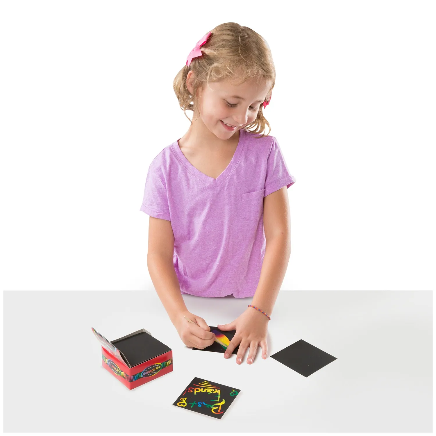 Melissa Doug Scratch Art Rainbow Mini Notes Kratznotizen 125 Stk