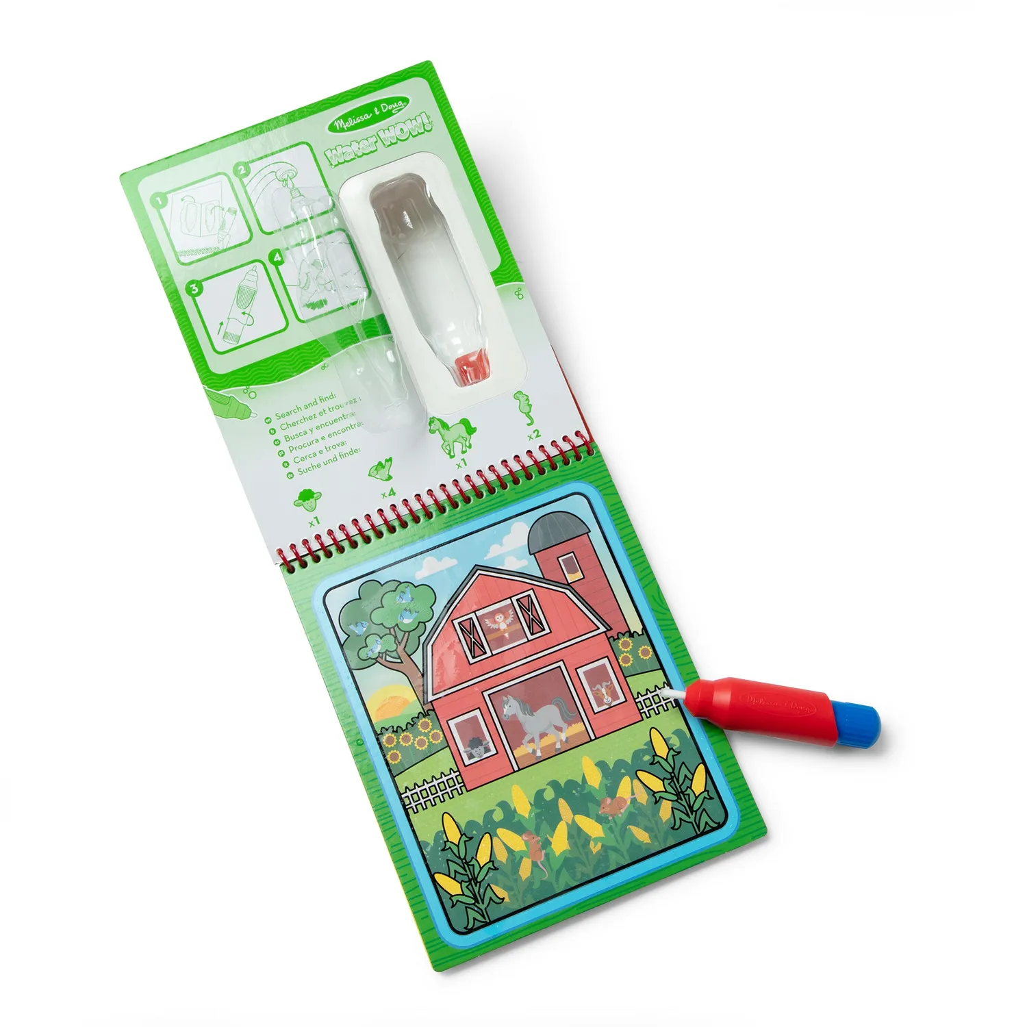 Melissa & Doug Water Wow Farm Wassermalbuch Bauernhof