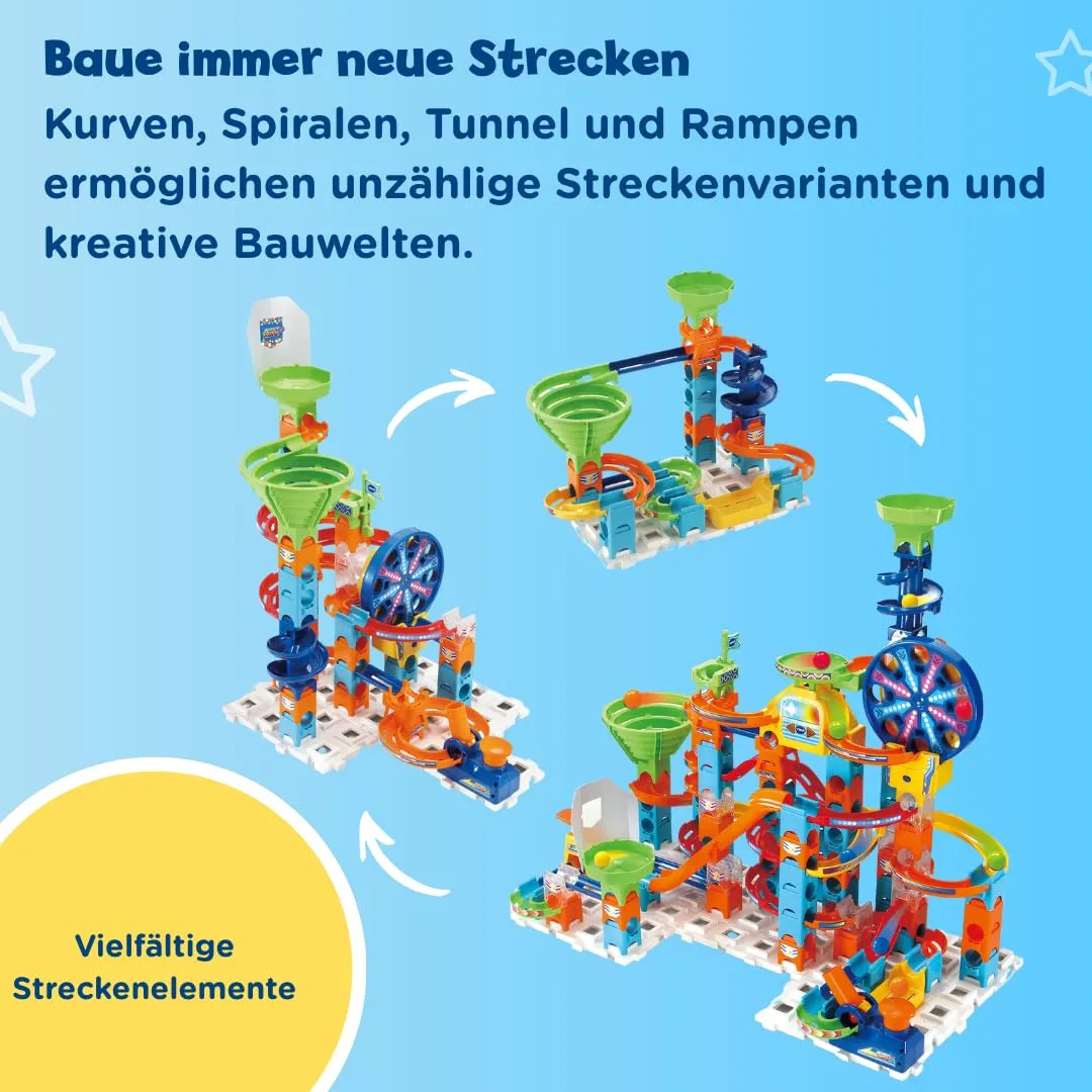 VTech Marble Rush Ultimate XL100 Murmelbahn 135 Teile mit Motor