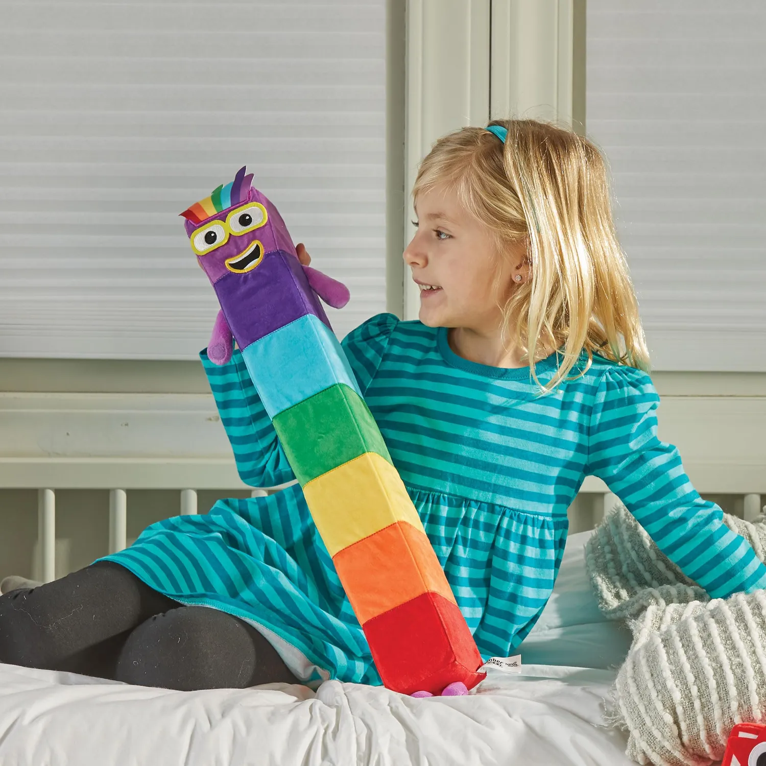 Learning Resources Numberblocks Sieben Plüschfigur 61 cm Regenbogen