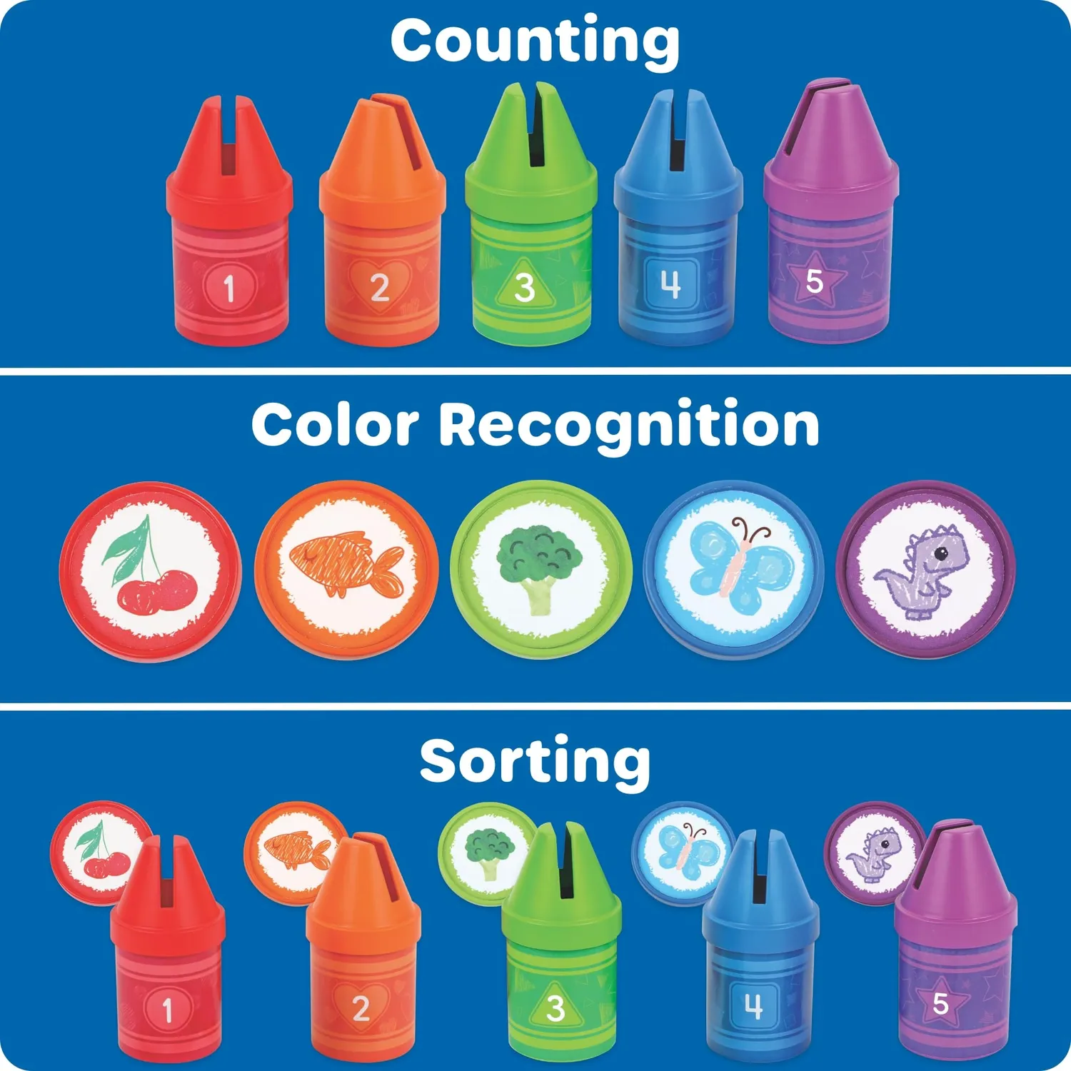 Learning Resources Counting Crayons Lernspiel 30-tlg