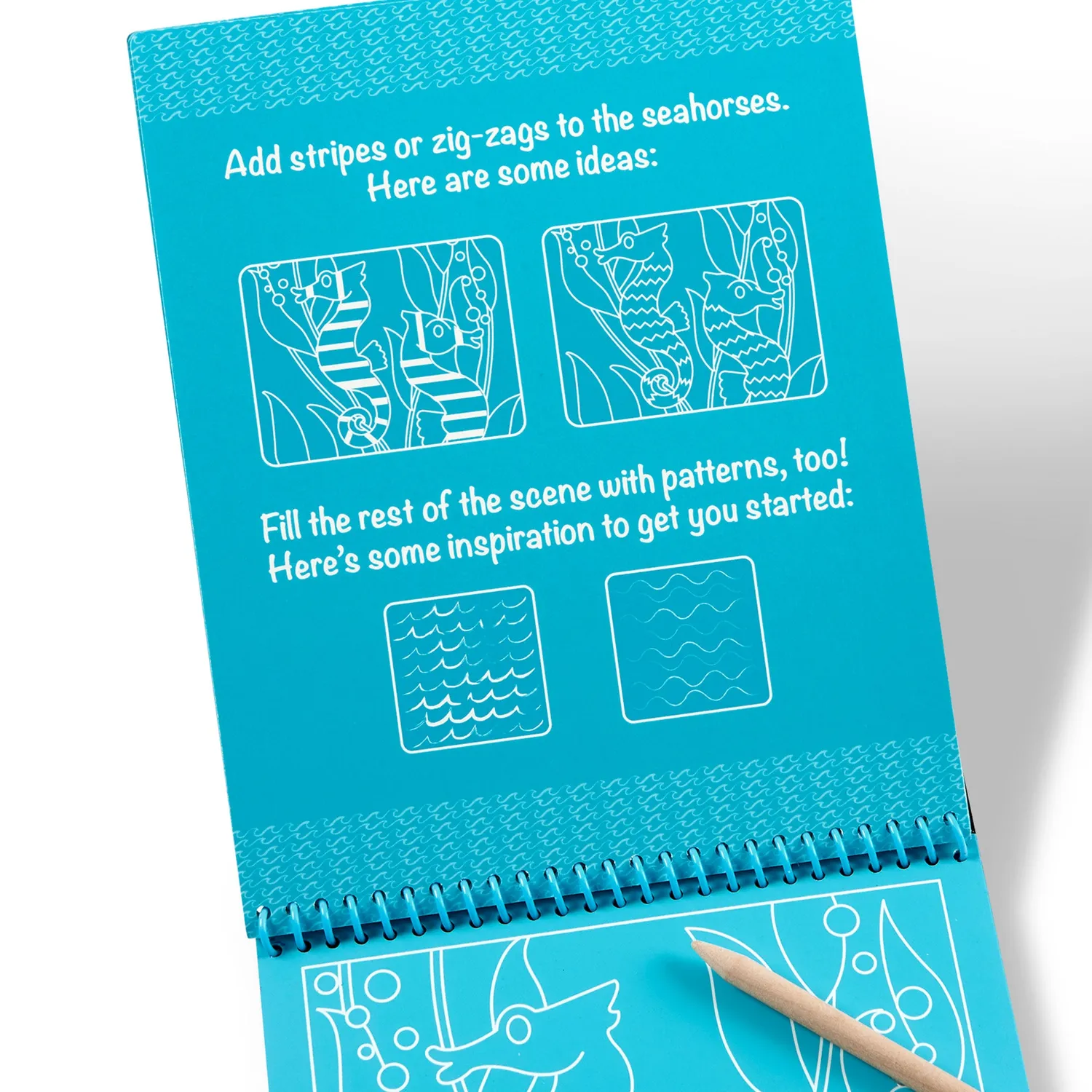 Melissa & Doug On the Go Scratch Art Sea Life Kratzbuch 12 Bilder