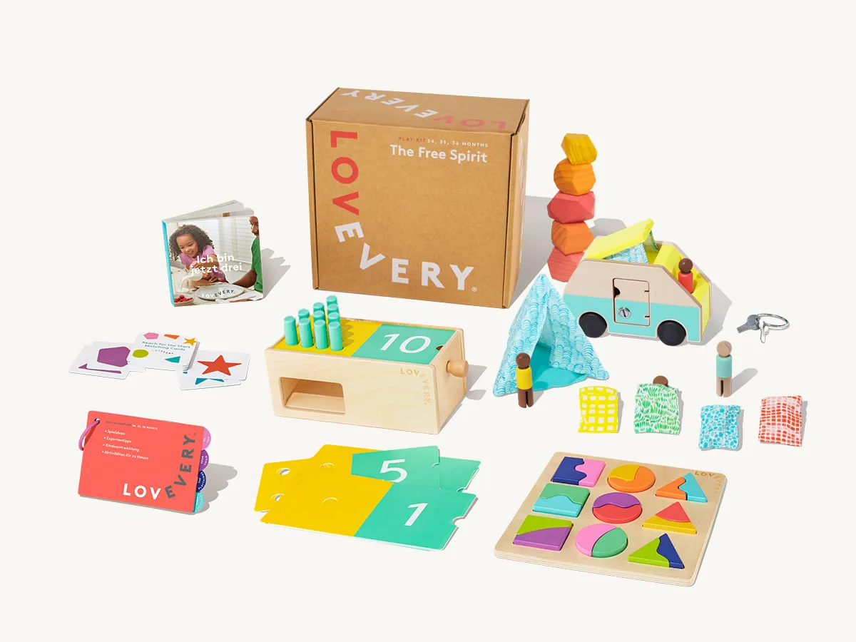 Lovevery Das Freigeist-Set Lernspielset Deutsch Zählen
