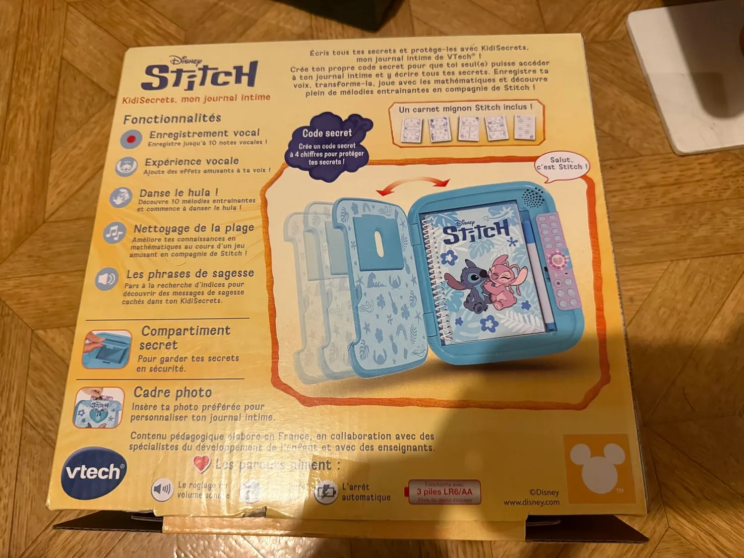 VTech KidiSecrets Stitch Tagebuch französische Version
