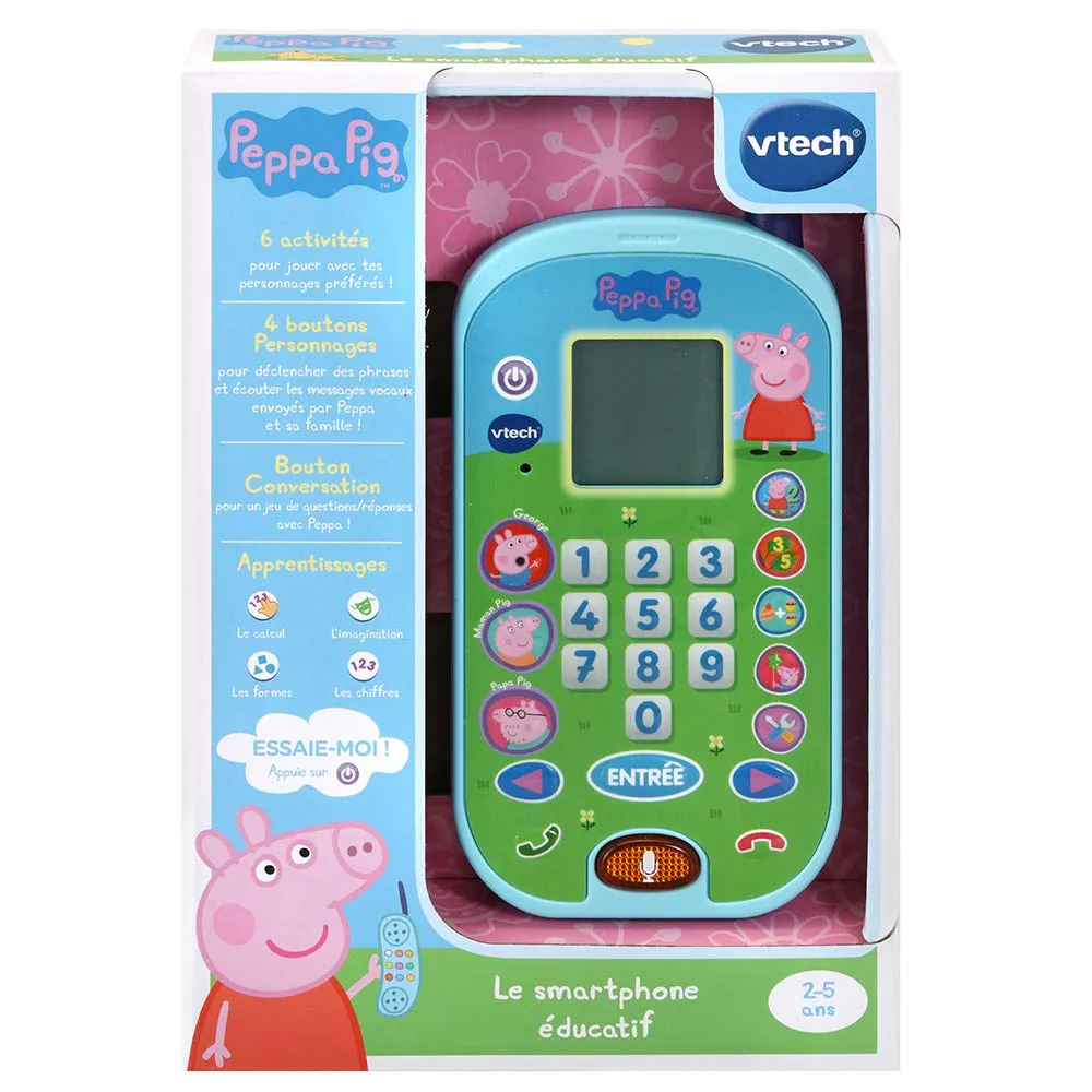VTech Peppa Pig Kinder-Telefon Spielzeug-Handy französisch 2-5 J.