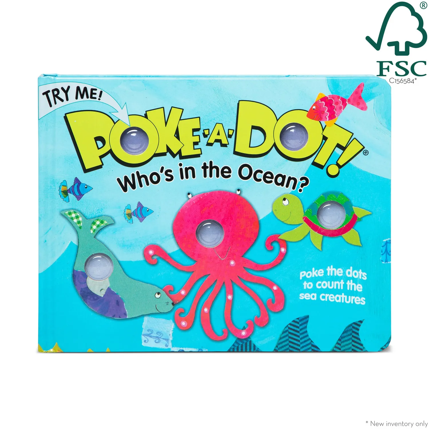 Melissa & Doug Poke-a-Dot Who's in the Ocean Pappbilderbuch Meer