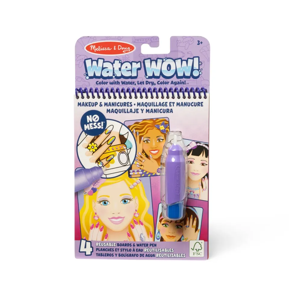 Melissa & Doug Water Wow! Makeup & Manicures Wassermalbuch wiederverwendbar