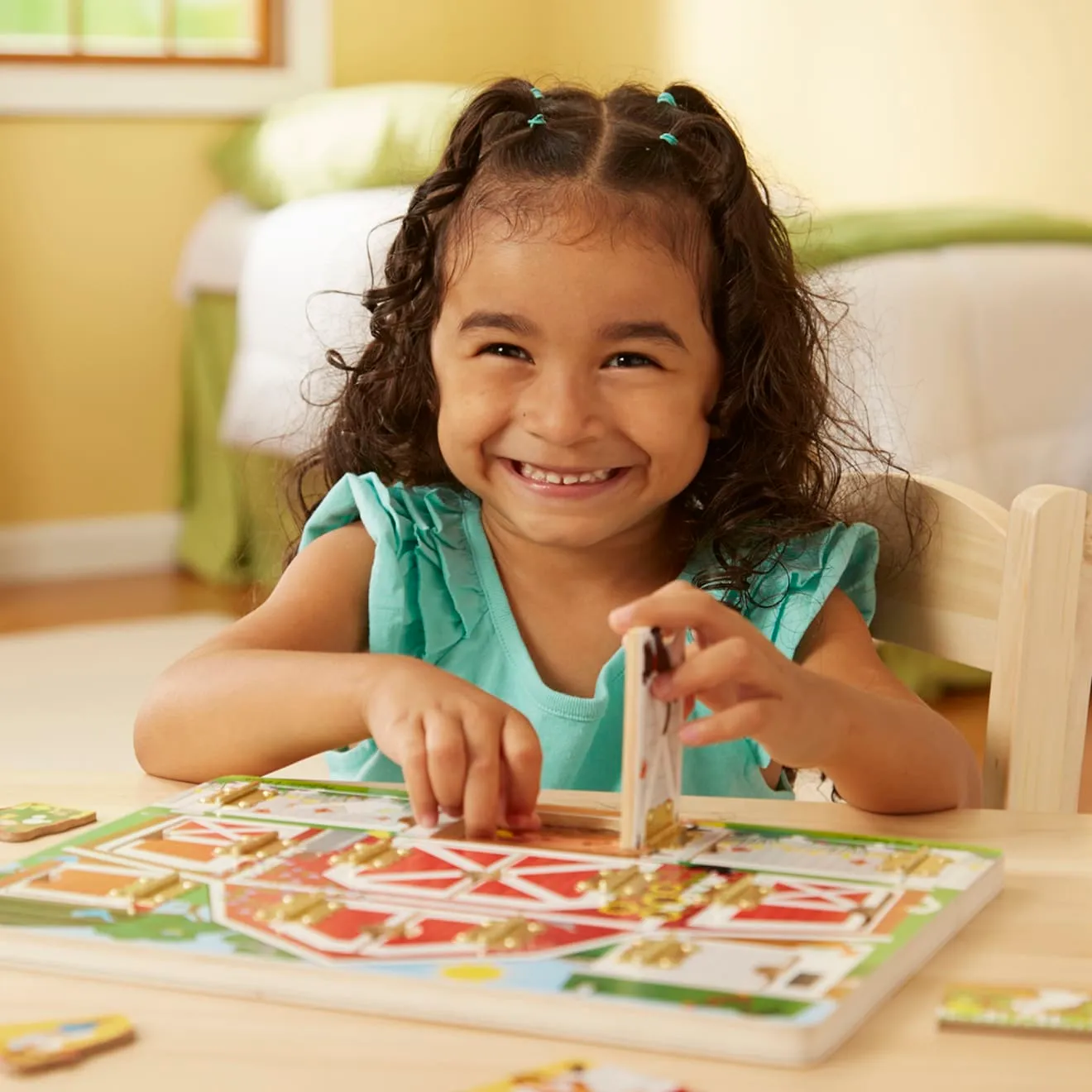 Melissa & Doug Hide & Seek Farm Magnetspiel Holz ab 3 Jahre