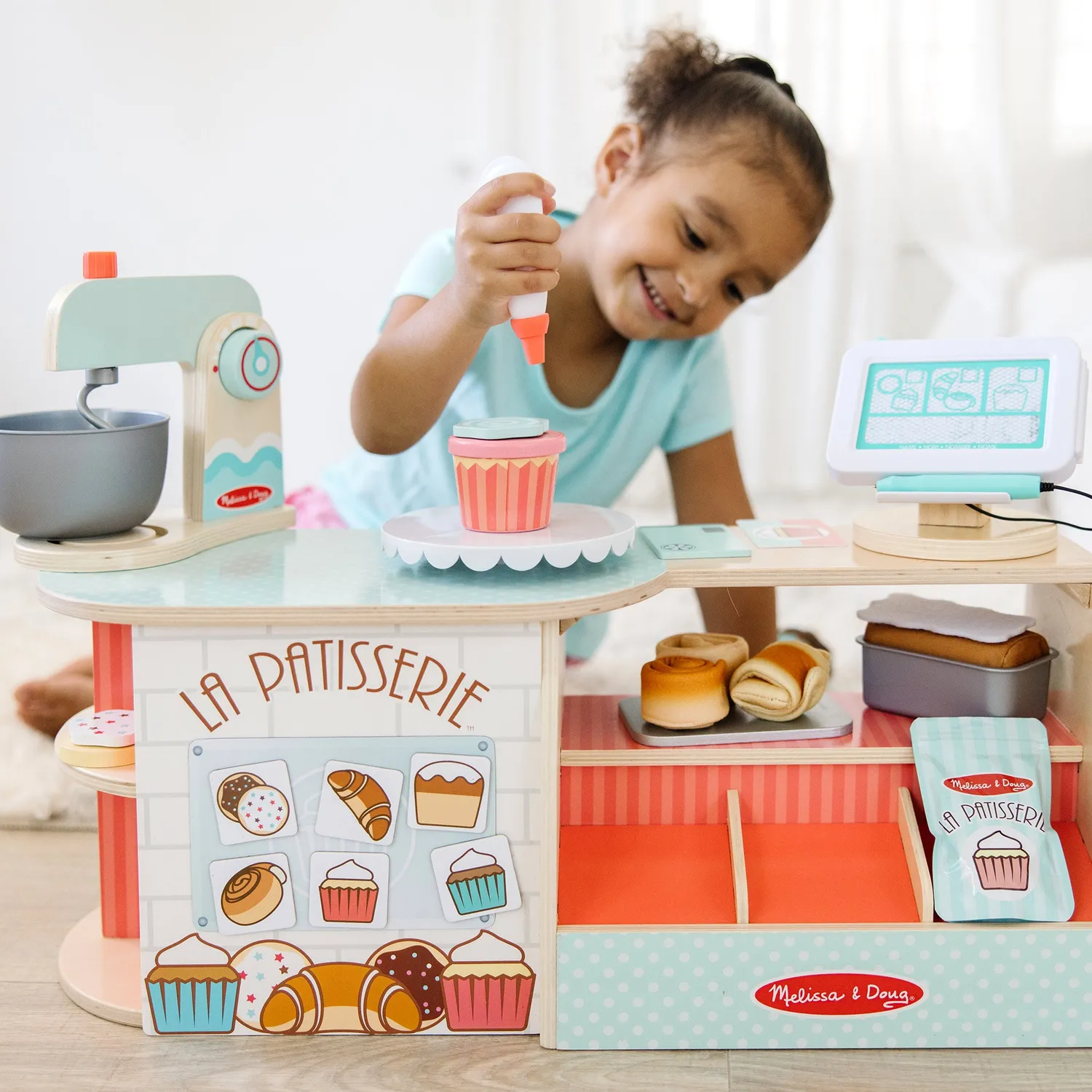Melissa & Doug La Patisserie Bäckerei Holz 39-tlg Backset