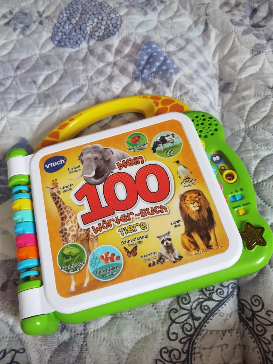 VTech Mein 100-Wörter-Buch Tiere 80-609544 Bilderbuch zweisprachig