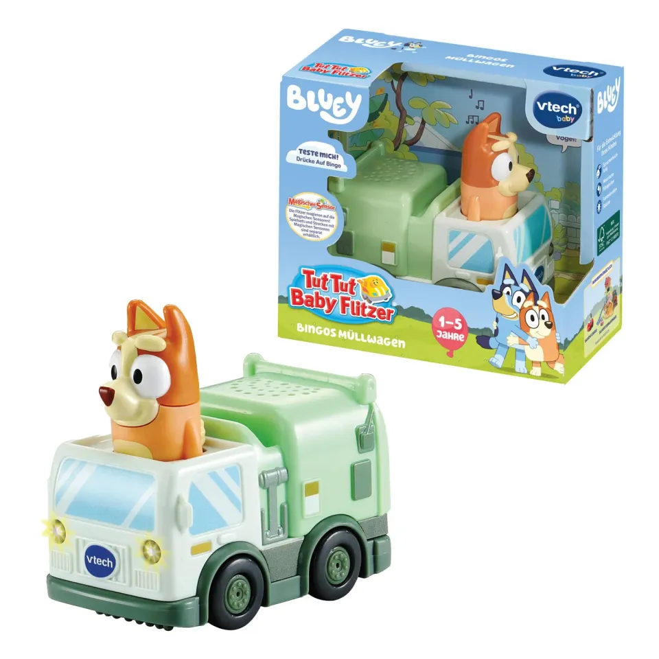 VTech Tut Tut Bingos Müllwagen Spielauto 1-5 Jahre Musik
