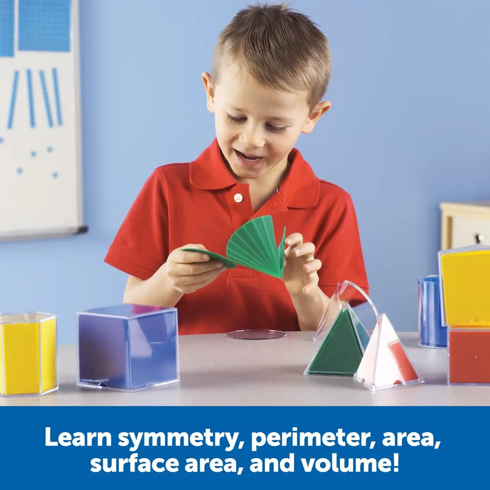Learning Resources Faltformen Geometrie-Lernspiel 3D-Körper ab 7 Jahren