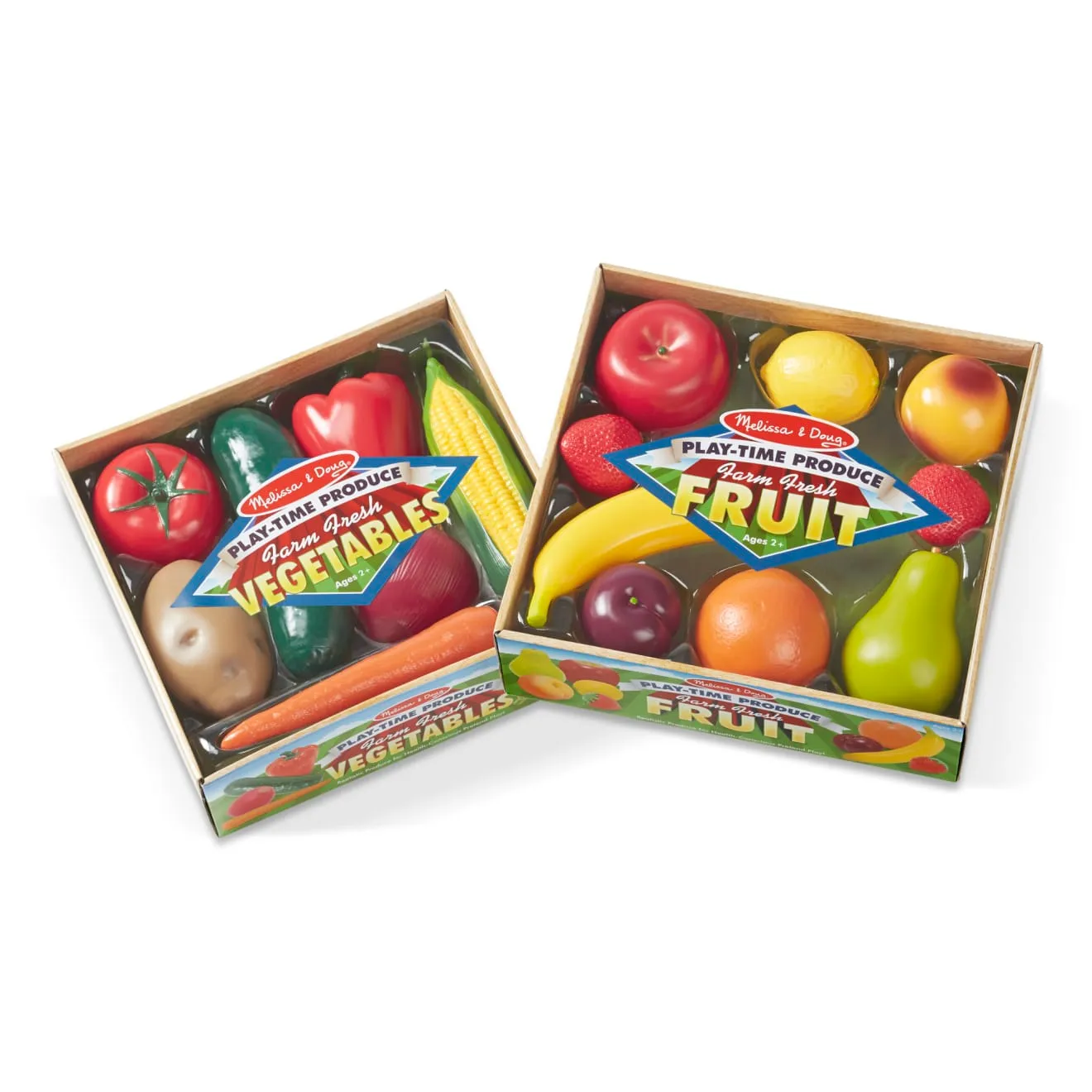 Melissa & Doug Combo Obst & Gemüse Kaufladen Set 16-teilig