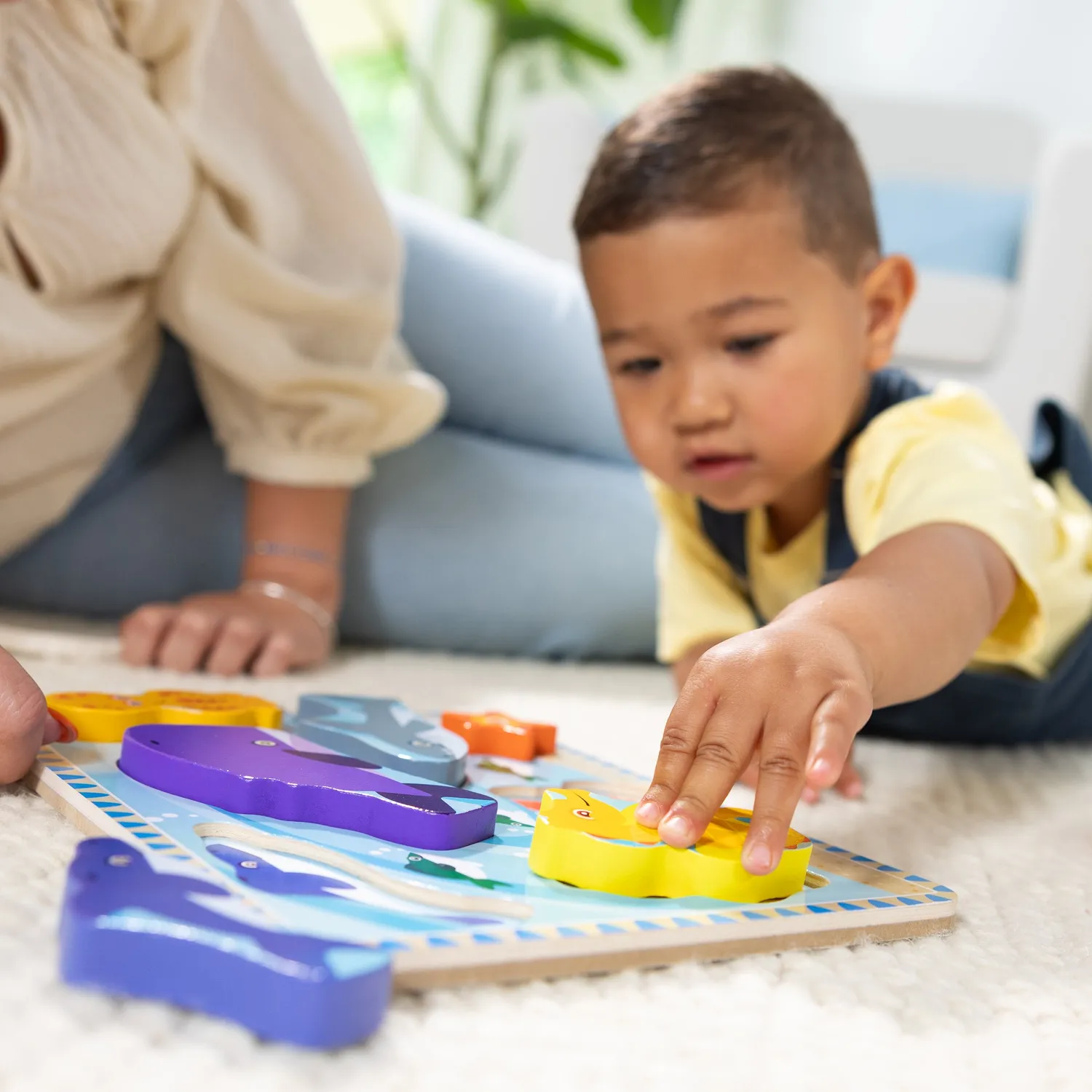 Melissa & Doug Sea Creatures Holzpuzzle 7 Teile Meer