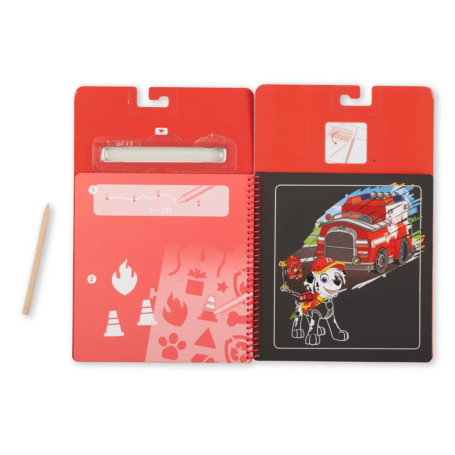 Melissa & Doug PAW Patrol Marshall Kratzblock 10 Bilder