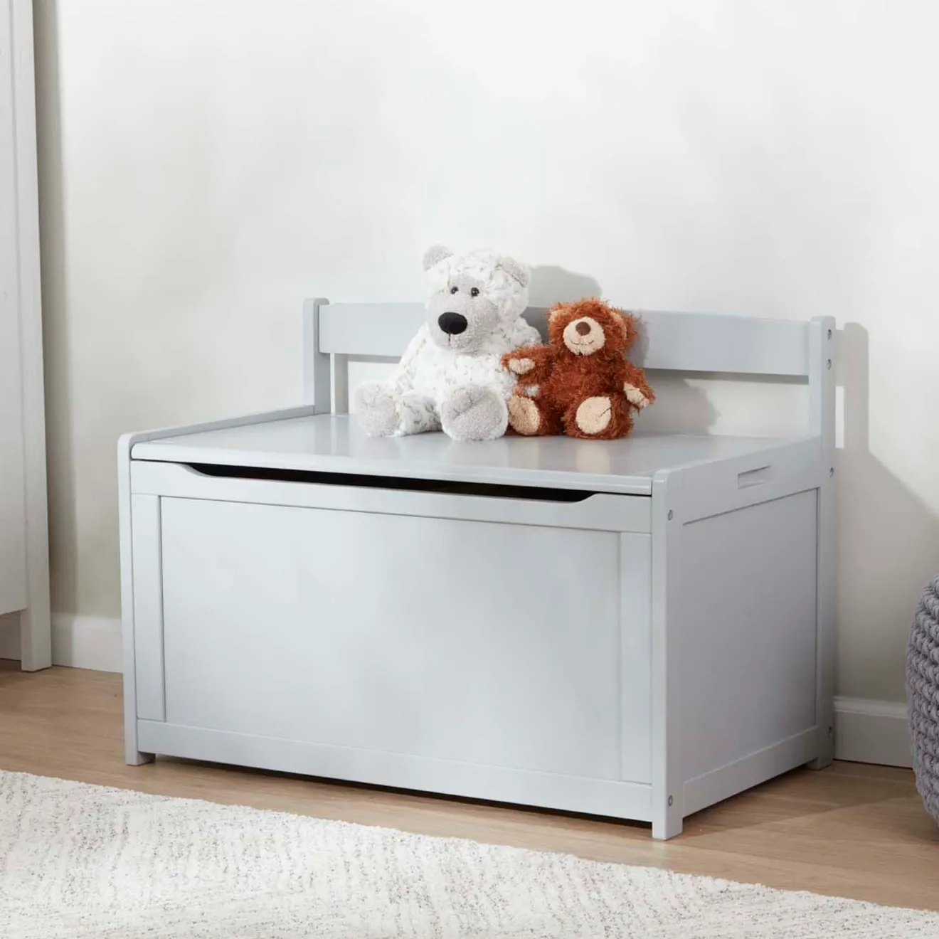 Melissa & Doug Spielzeugtruhe Holz Grau 233 Liter XXL