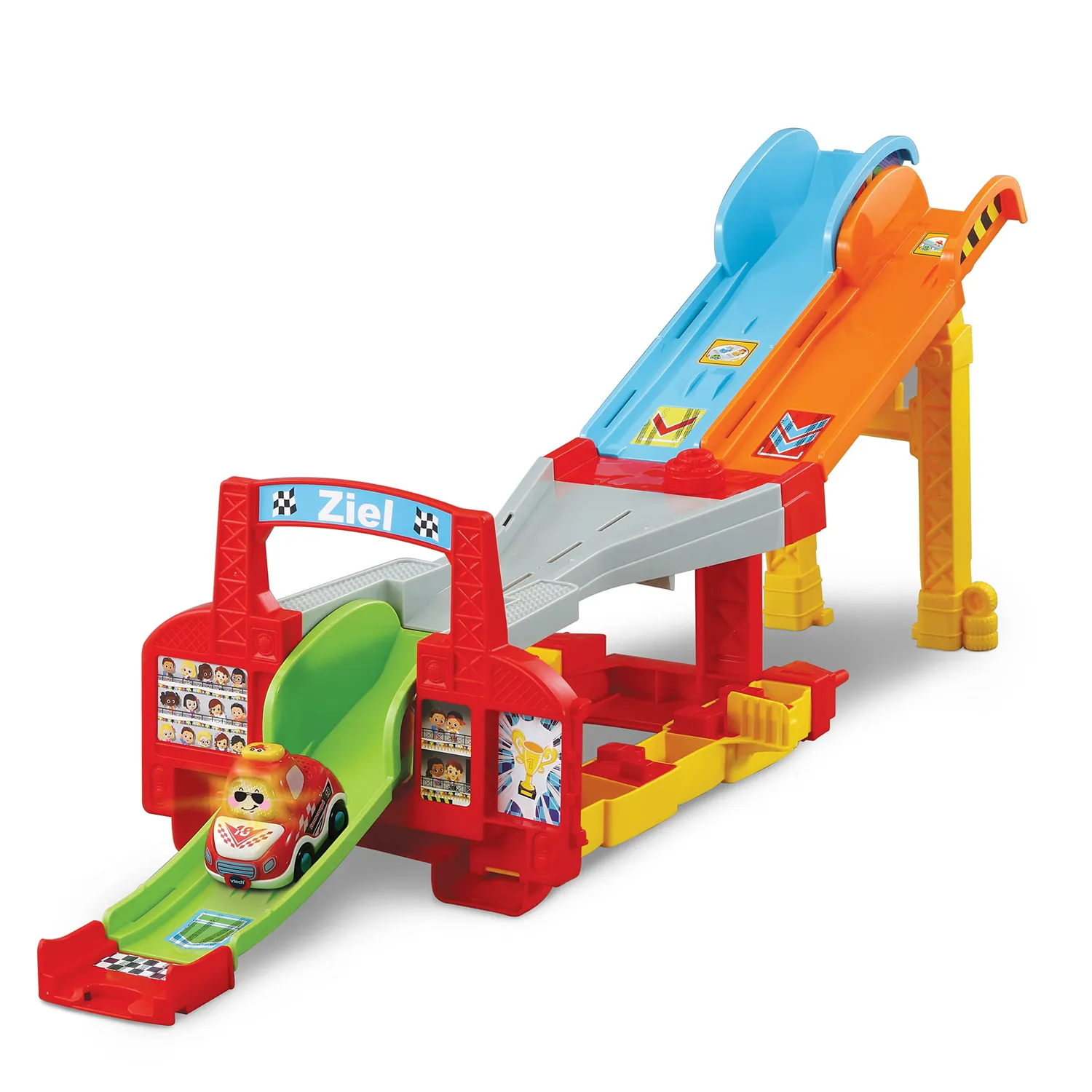 VTech Tut Tut Baby Flitzer 4-in-1-Rampe Autorampe Rennauto Start