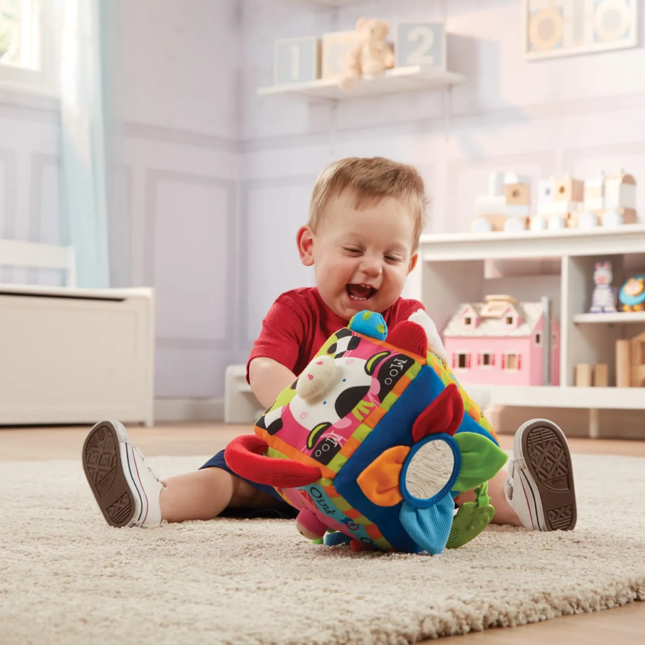 Melissa & Doug K's Kids Musik Farm Würfel Babyspielzeug