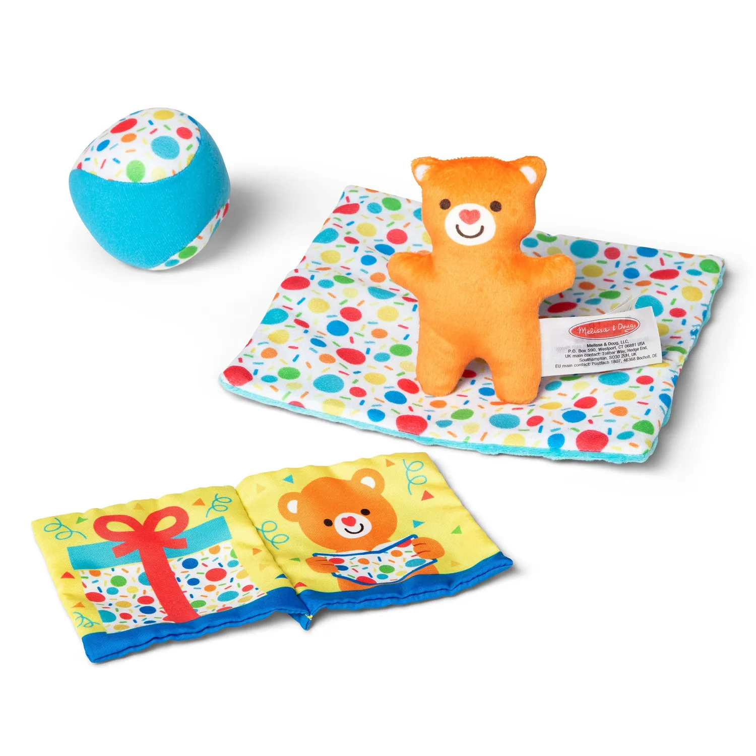 Melissa & Doug Geschenkbox Holz Babyspielzeug Textur