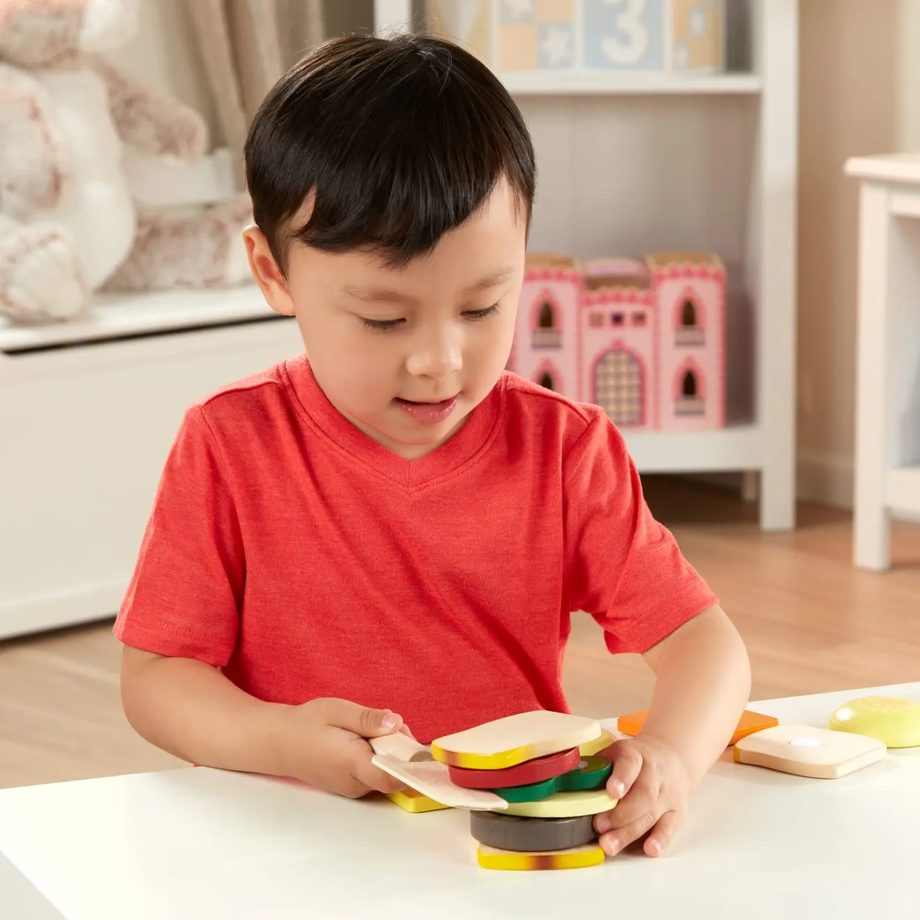 Melissa & Doug Sandwich Making Set Spielessen Holz 16-teilig