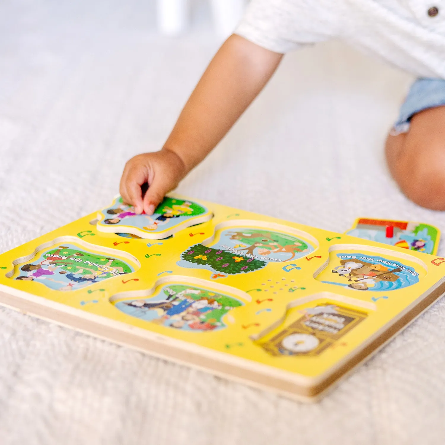 Melissa & Doug Nursery Rhymes 1 Soundpuzzle Holz 6 Teile mit Musik