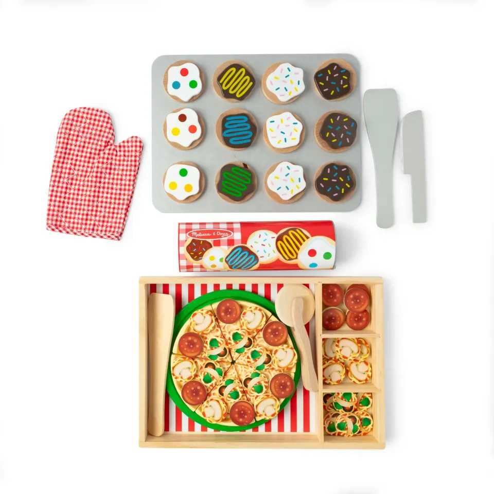 Melissa & Doug Pizza & Cookies Spielessen Holz Bundle