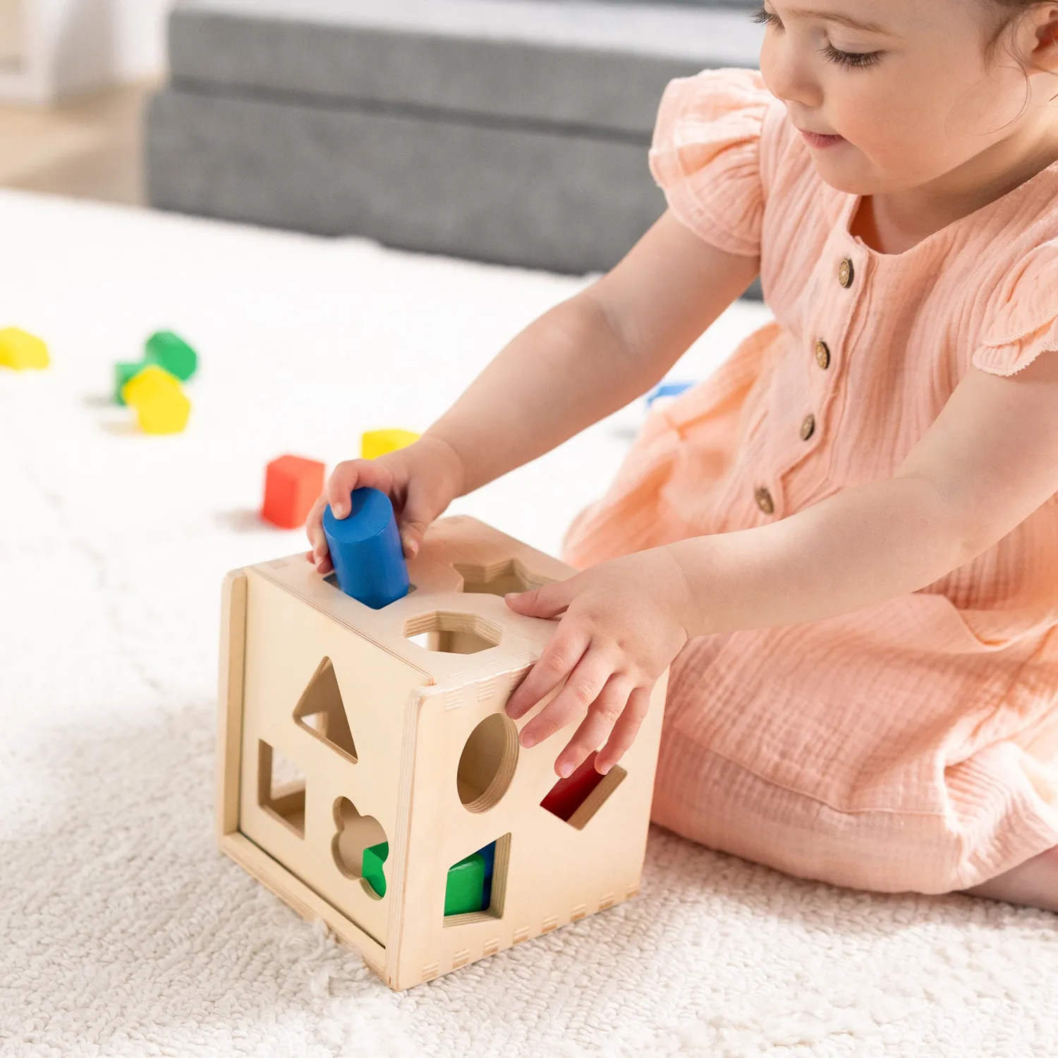 Melissa & Doug Classic Rainbow Lernspielzeug Holz Set 4-teilig