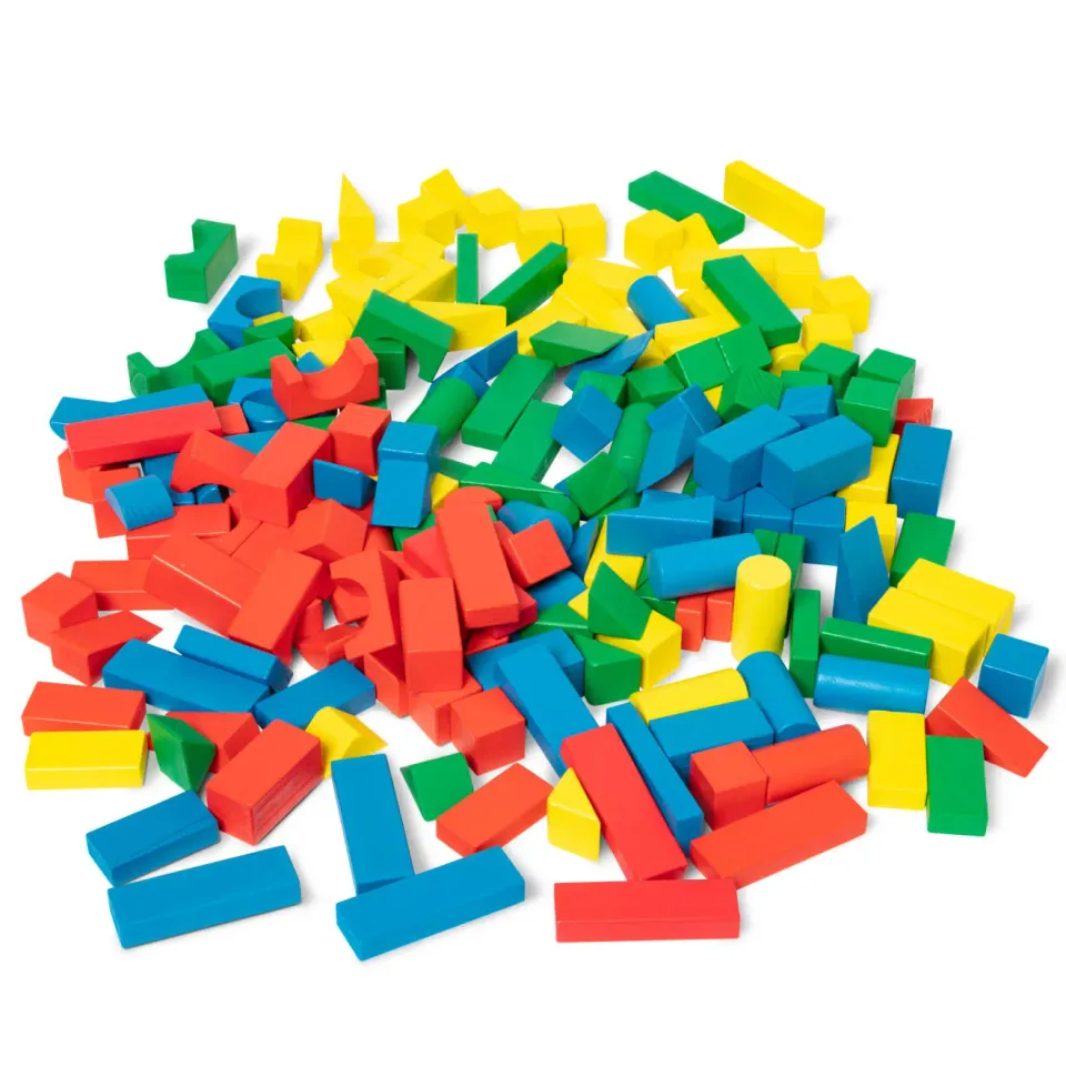 Melissa & Doug 200 Piece Wood Blocks Bausteine 200 Teile Holz